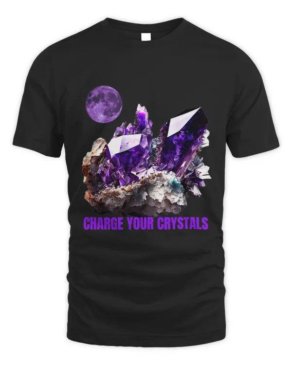 Amethyst Crystal Art Moon Charge Your Crystals Art Design