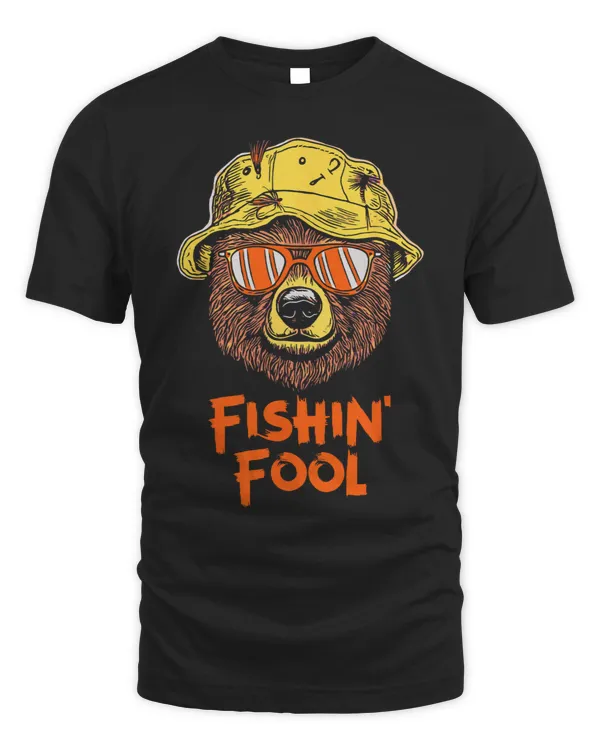 Fishin Fool Fisherman Cute Fishing Bear