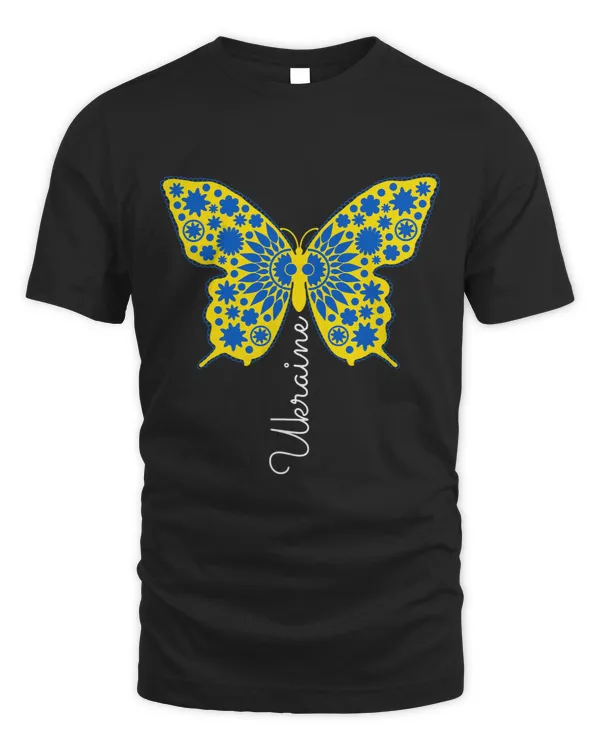 Ukraine Butterfly Ukrainian Pride Colors Peace Love Support