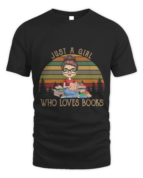 A Girl Who Loves Books Retro Sun Reading