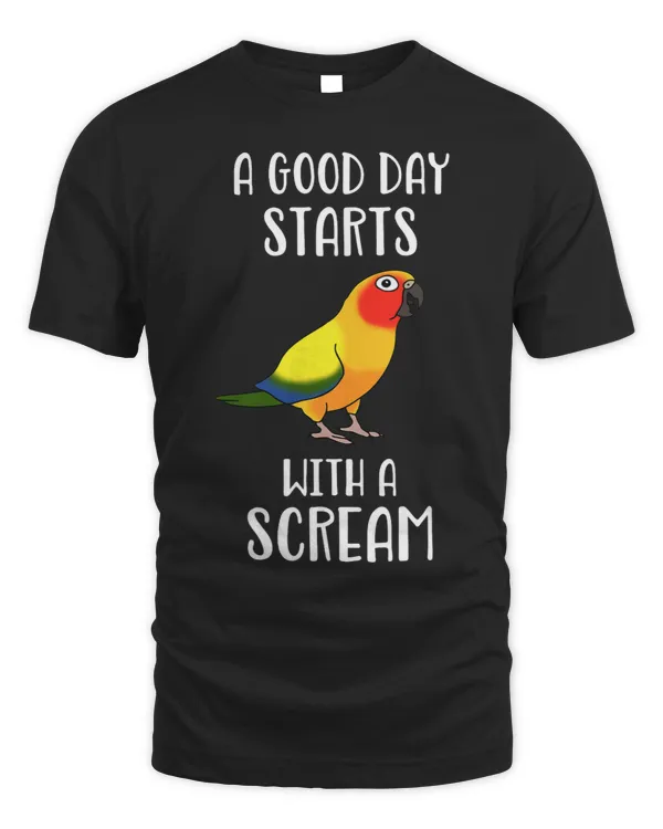A good day start with a Scream Funny Sun Conure Birb memes