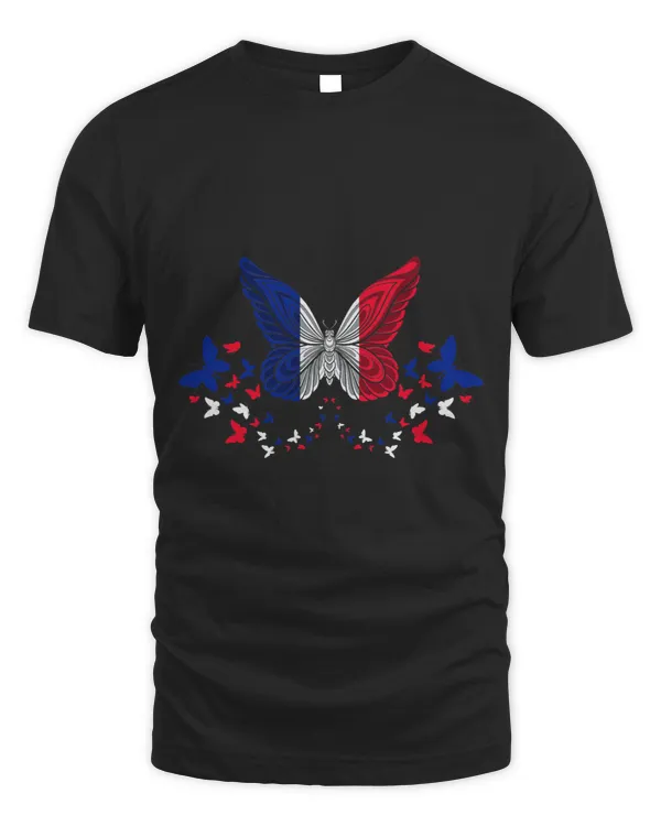 France French France Flag Butterflies