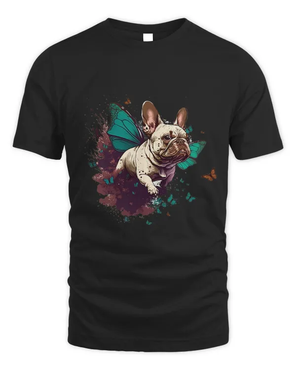 French Bulldog Cute Flying Dog Butterfly Love Nature 2