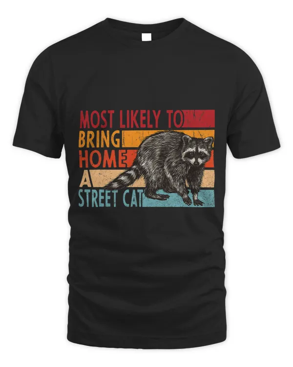 Adopt A Street Cat Shirt Street Cat funny raccoon Lovers