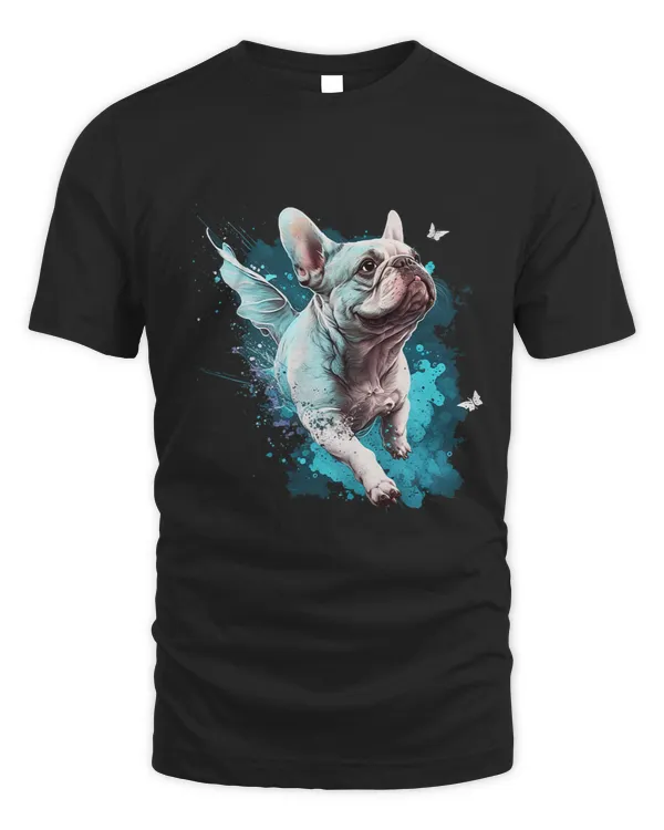 French Bulldog Cute Flying Dog Butterfly Love Nature