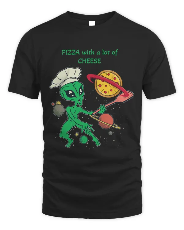 Delicious pizza cheese food love alien