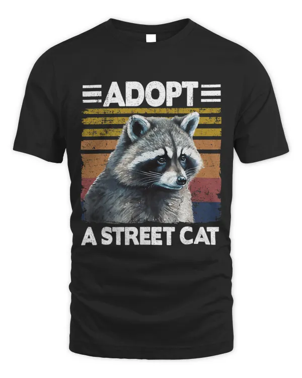 Adopt A Street Cat Watercolor Raccoon