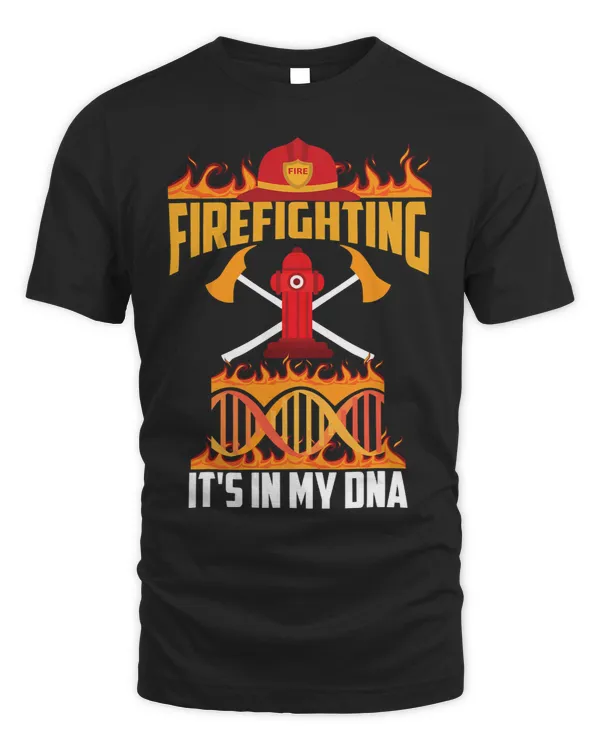 Funny Firefighting Its In My DNA 2Cute Fireman Rescue Gift