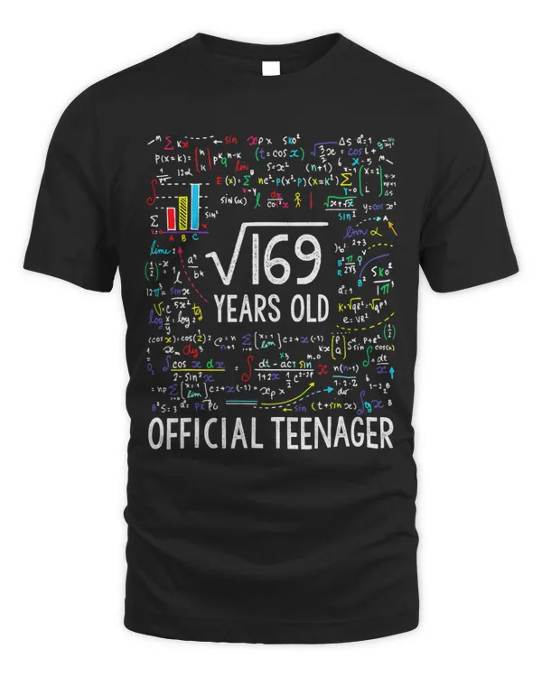 Square Root Of 169 13 Years Old Official Teenager Birthday