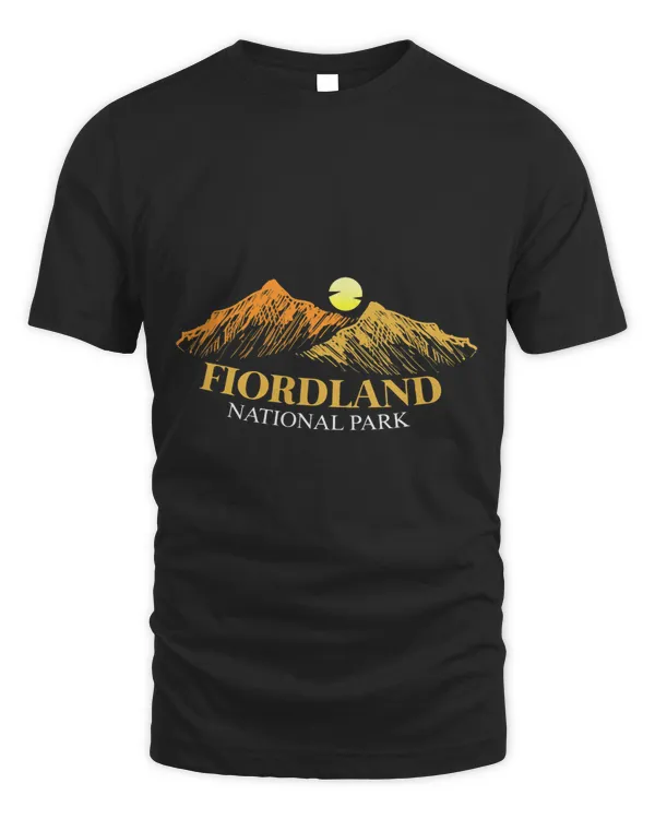 Fiordland National Park Mountains Sun New Zealand Souvenir