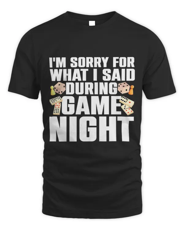 Funny Game Night Design For Men Women Board Game Night Gamer