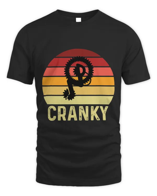 Cranky Vintage Sun funny Bicycle Lovers Cycling Cranky