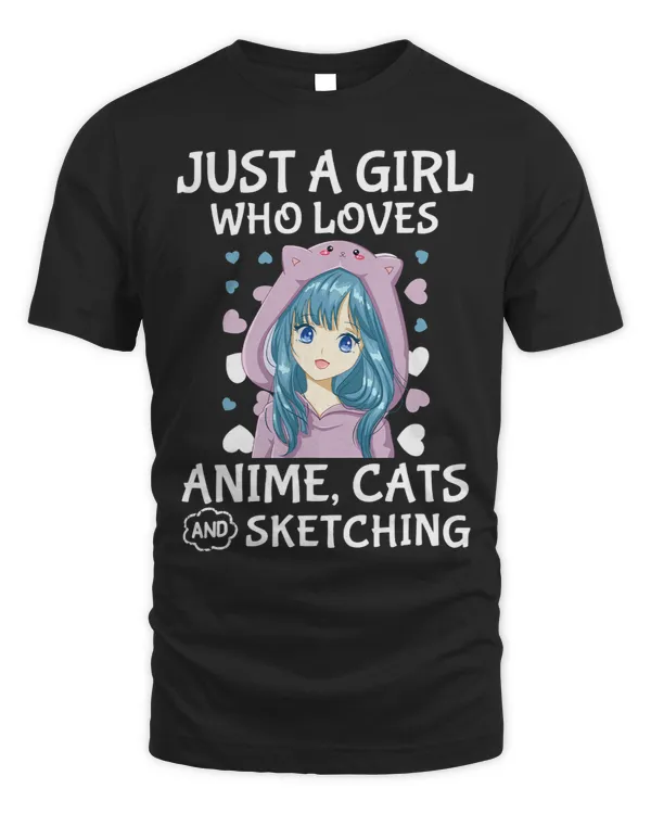 Anime Girls Just A Girl Who Loves Anime Cats and Sketching