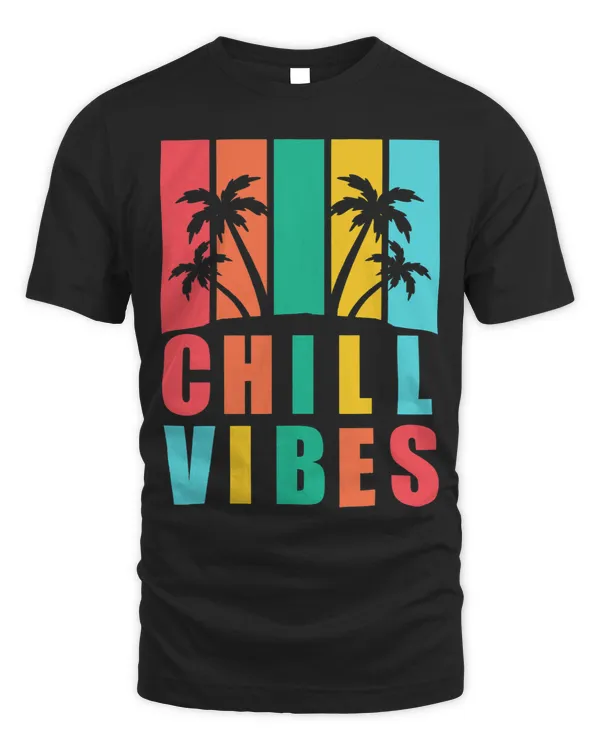 Chill Vibes Palm Trees Tropical Island Sun Holiday Vacation