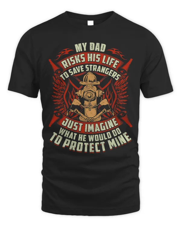 Firefighter Daughter Shirt 2My Dad Risks His Life