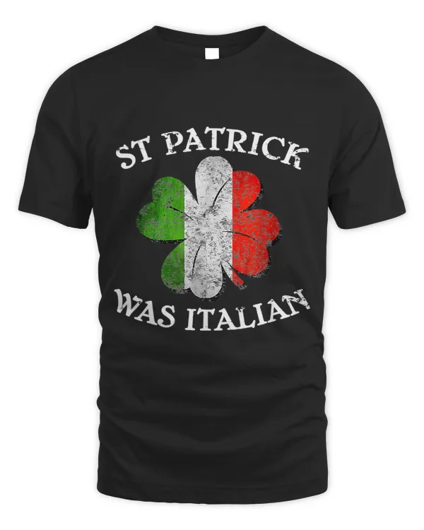 St Patricks Was Italian Shamrock Italy Flag Gift Womens Men