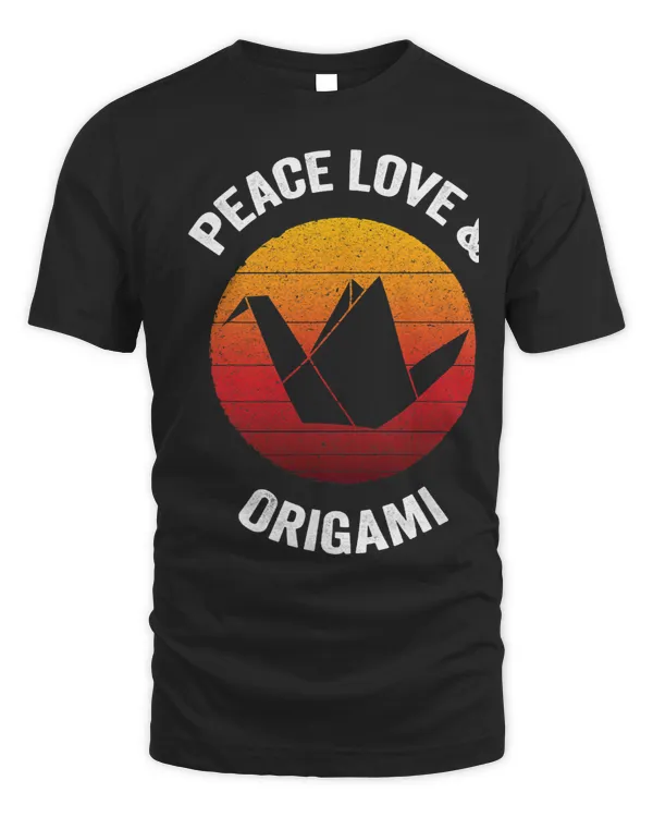 Peace Love Origami Vintage Japanese Paper Folding