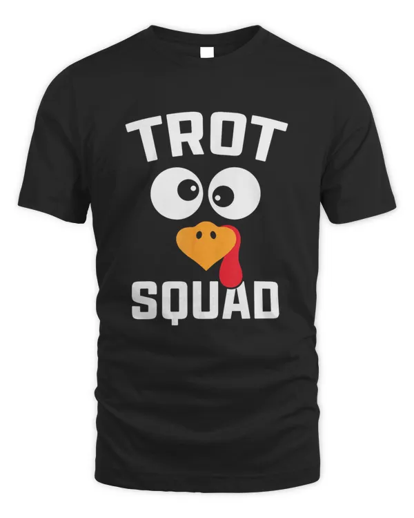 Funny Running Turkey Trot Squad Thanksgiving For Mens Boys T-Shirt