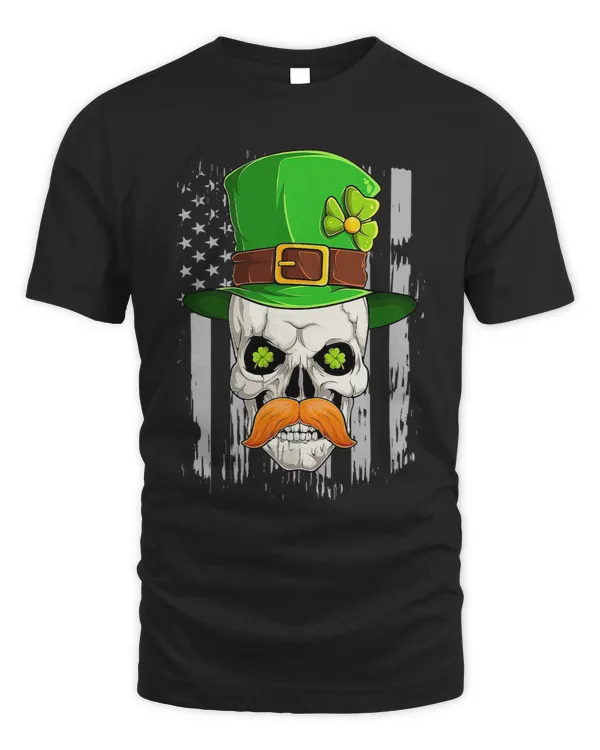 Sugar Skull St Patricks Day Of The Dead Women Men Leprechaun