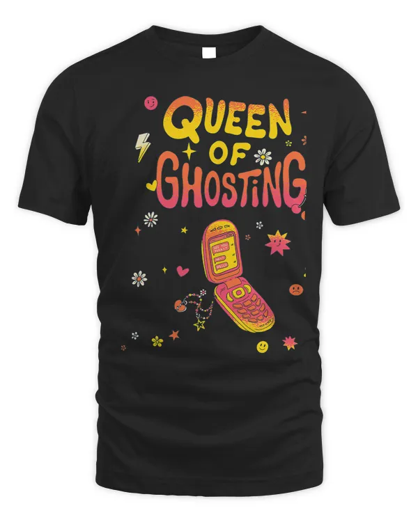 Queen of Ghosting Sarcastic Fun 70s Style Design