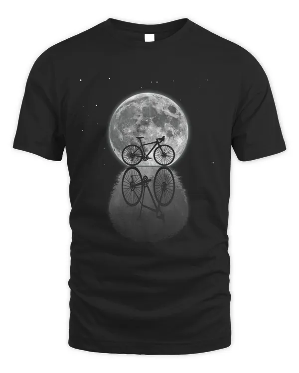 Bicycle Moonset Reflection Bicycles Moon Cyclist Bicycling