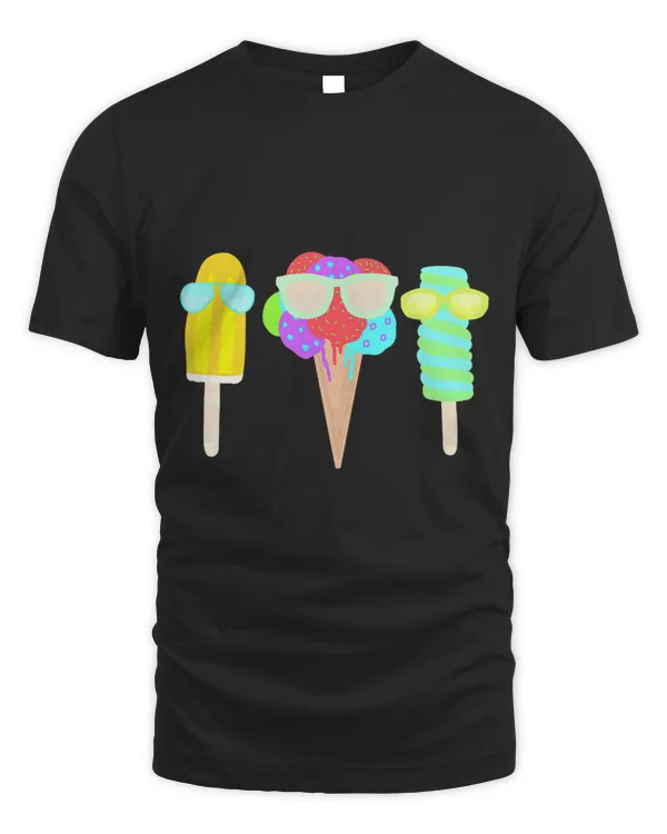 Big Ice Cream Cone And Cool Funny Treats Wearing Sunglasses