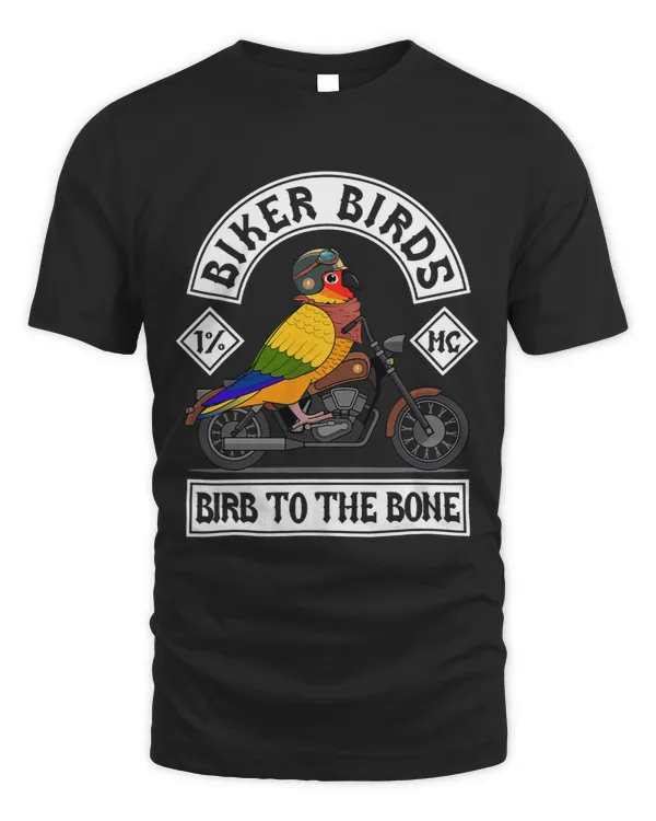Biker Birds I Birb To The Bone I Sun Conure
