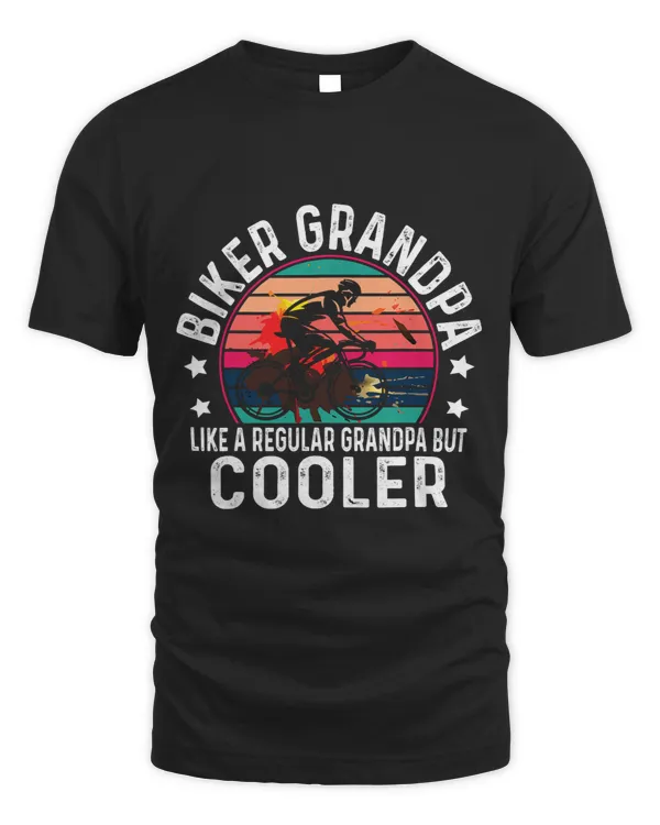 Biker Grandpa Like A Regular Grandpa Cyclist Riding Humor