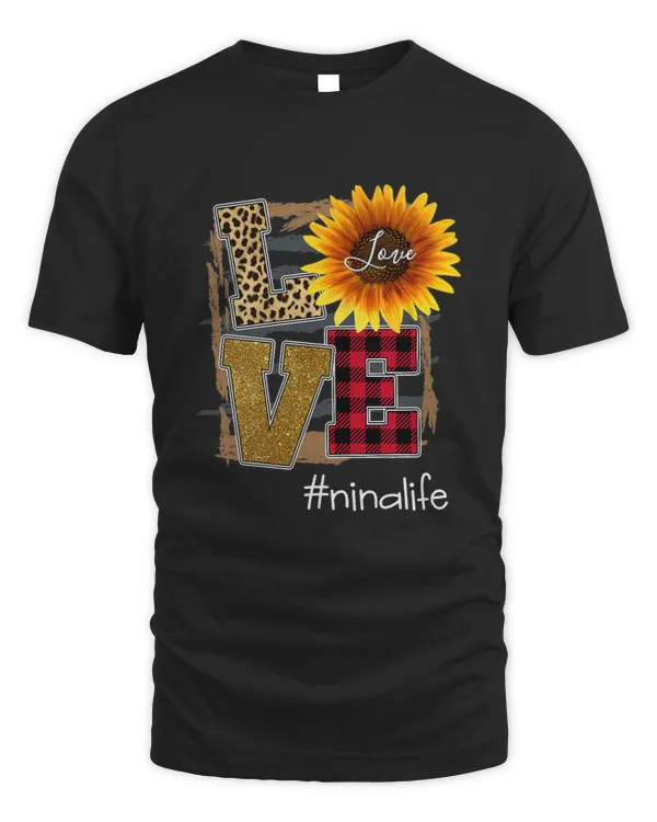 Womens Womens Love Ninalife Sunflower Leopard