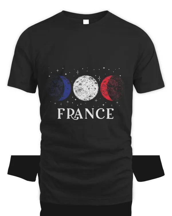 France Flag Moon