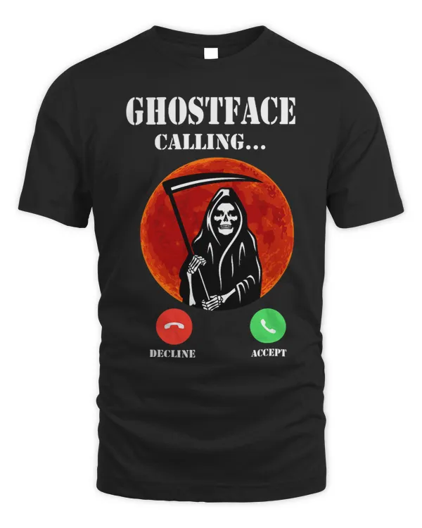 ghostface calling telephone death moon red scary halloween