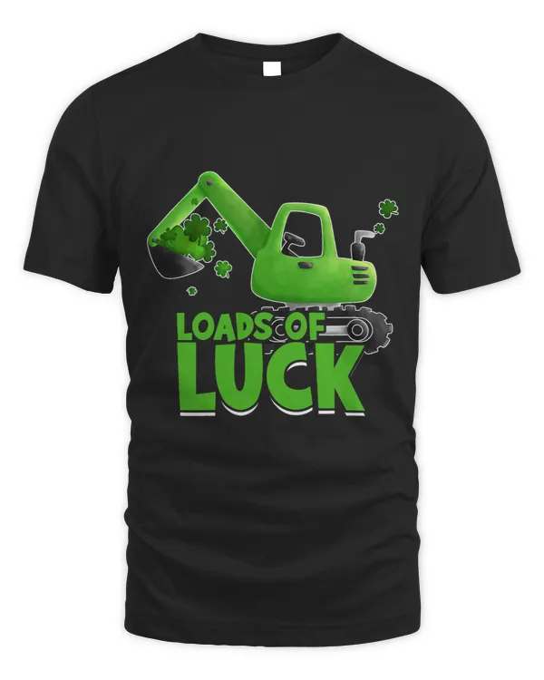 St Patricks Day For Kids Excavator Truck Digging Loader