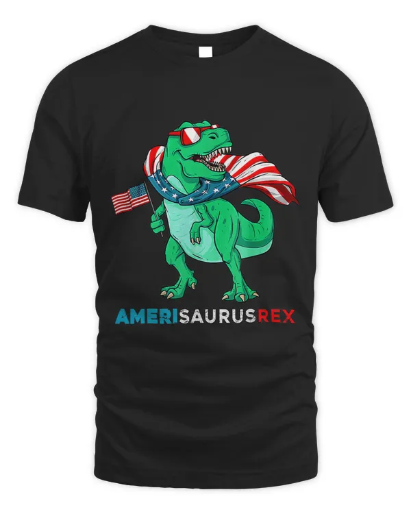 T Rex 4th of July Amerisaurus Funny American Flag