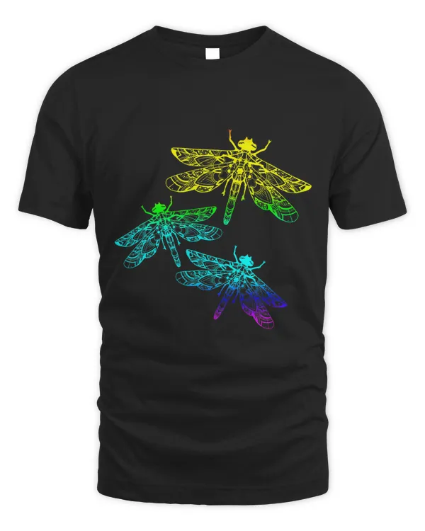 Cute Dragonfly Colorful Mandala Zen Yoga Chakra Om Buddhism 1