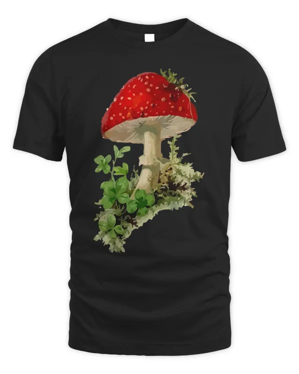 Cute Fly Agaric Mushroom Shirt with Cottagecore Aesthetic