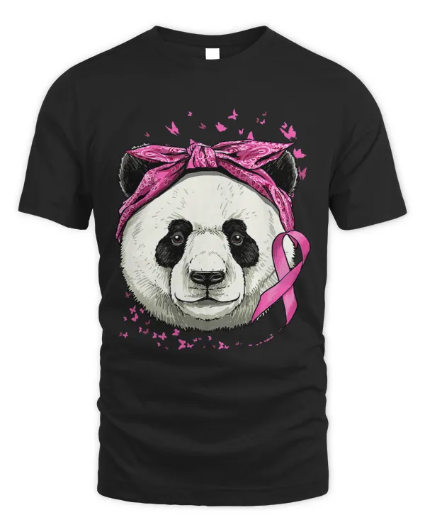 Breast Cancer Awareness Giant Panda Pink Ribbon Survivor