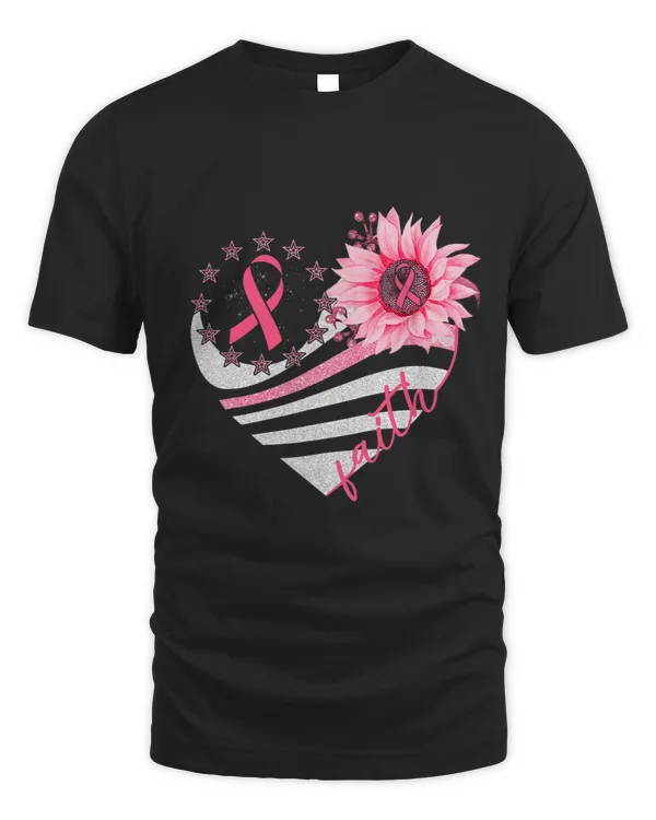 Breast Cancer Awareness Sun flower faith