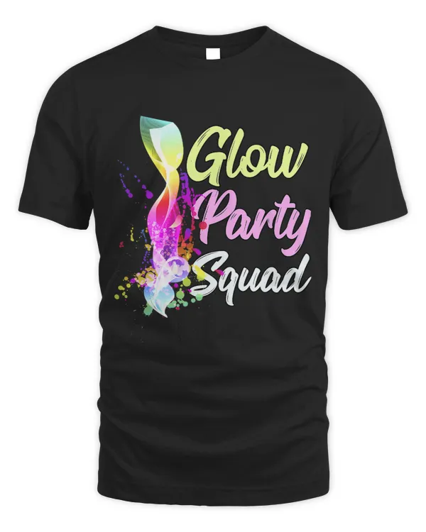 Fun Glow Party Squad Party Lover Cute Design Paint Splatter