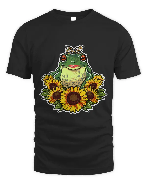 Cute Love Toad Gift Sunflower Decor Frog