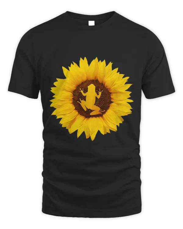 Bullfrog Gift For Women Men Toad Animal Sunflower Lover