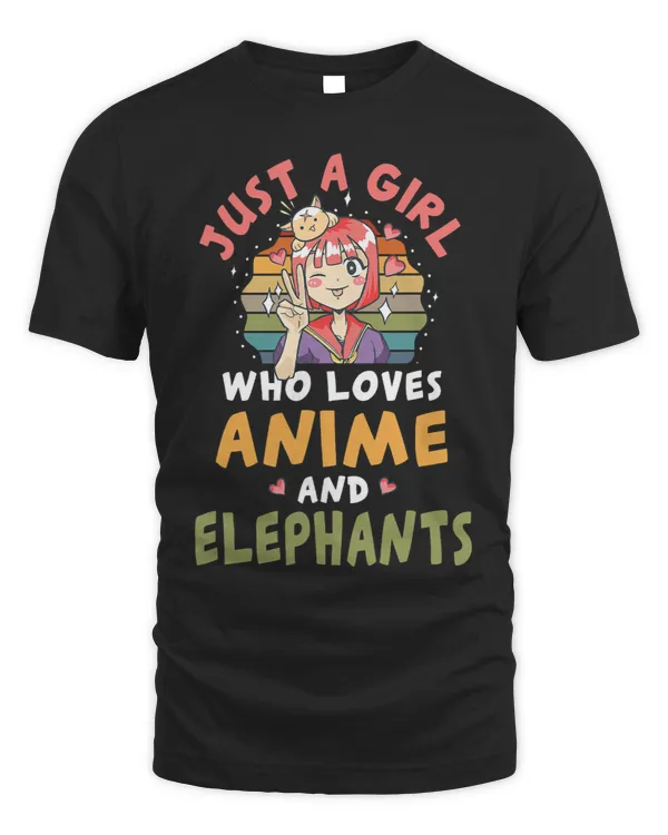 Girl Who Loves Anime And Elephants Anime Lover Japanese