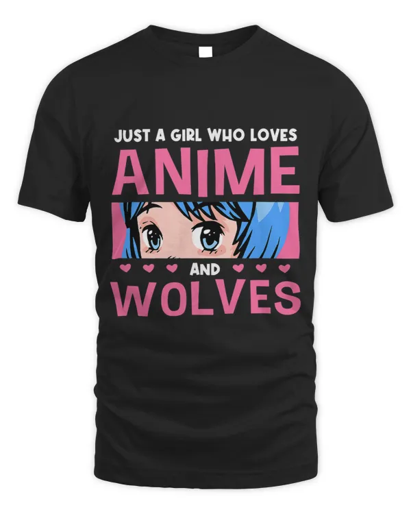 Girl Who Loves Anime And Wolves Anime Lover Wolf Lover