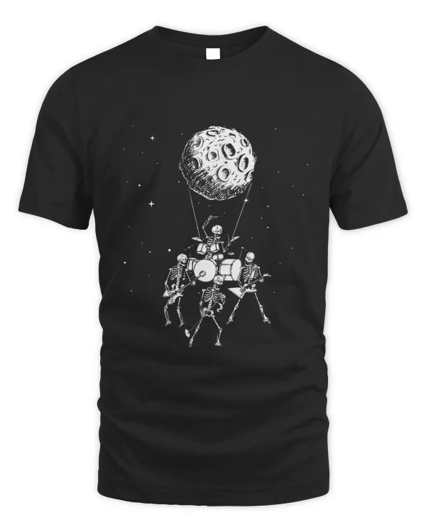 Funny Rock Band Concerts Skeleton Rock On The Moon Rock Idea