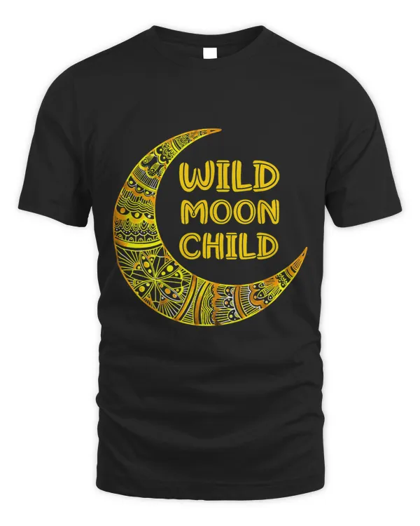 Golden Mandala Crescent Moon Wild Moon Child