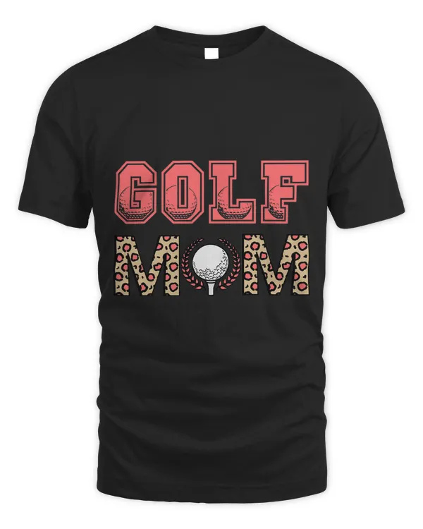 Golf Mom Leopard Cheetah Print Funny