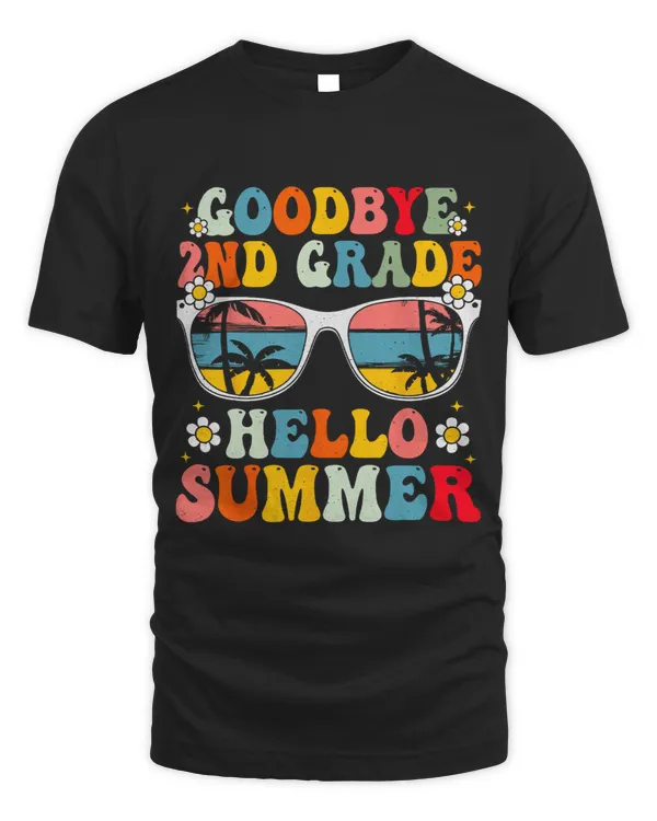 Goodbye 2nd Grade Hello Summer Groovy Last Day Of School