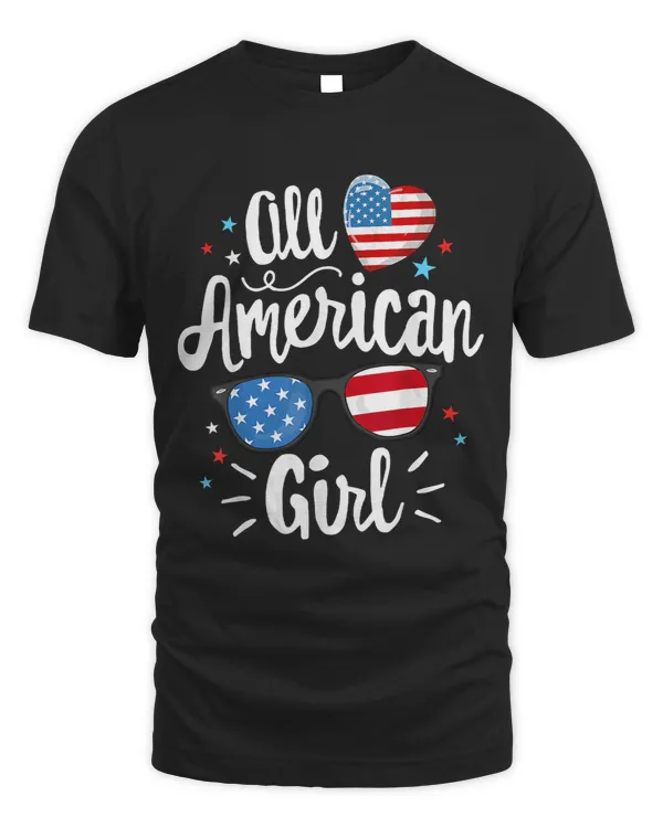 All American Girl Women American Flag 4th of July Patriotic