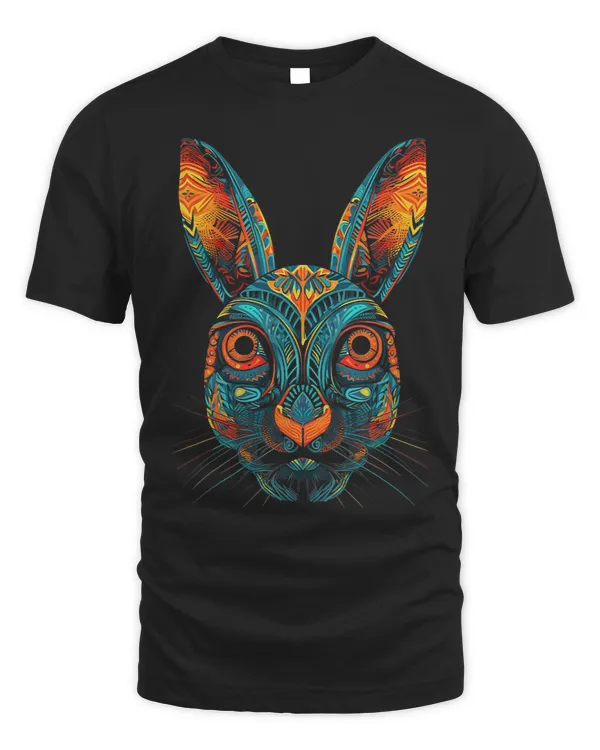 Graffiti Pop Art Of Hare Animal Graphic Tees for Men Women