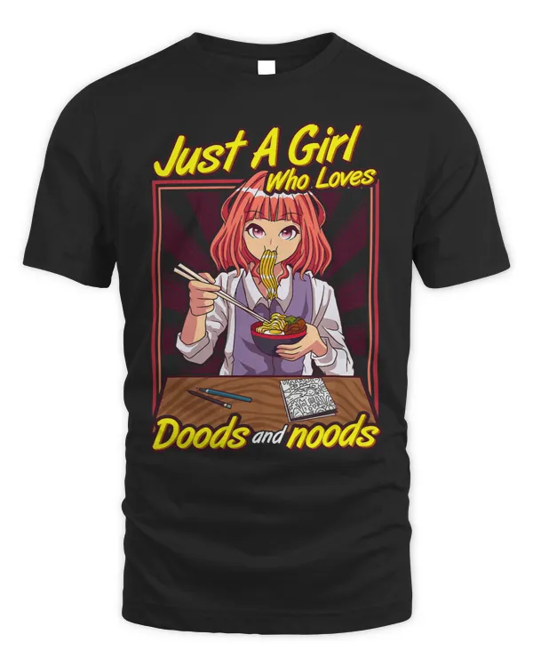 Funny Anime Girl Noods Ramen Doodling Sketching Draw Doodles