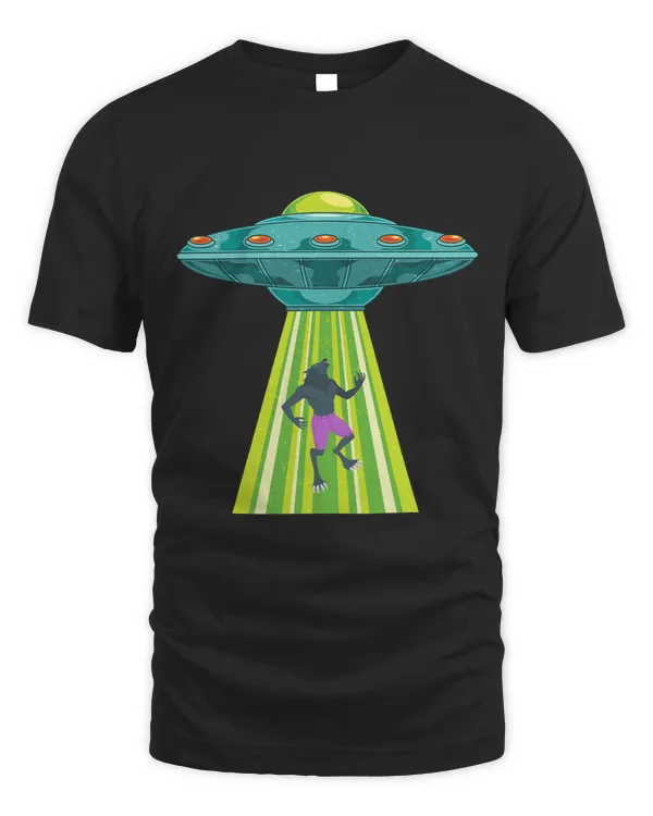 Funny UFO Werewolf Abduction Extraterrestrial Sci Fi Alien